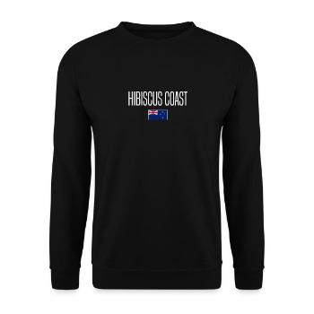 Hibiscus Coast Neuseeland - Unisex Pullover - Schwarz - Vorne - Alina (178cm) & Michal (187cm)