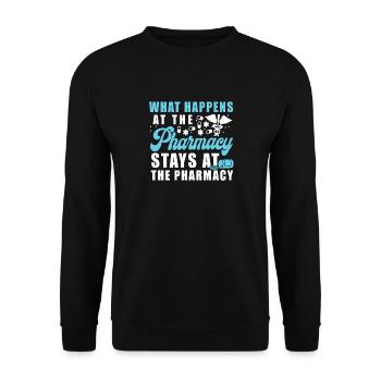 Pharmacy Tech Technician - Unisex Sweatshirt - black - Front - Alina (178cm) & Michal (187cm)