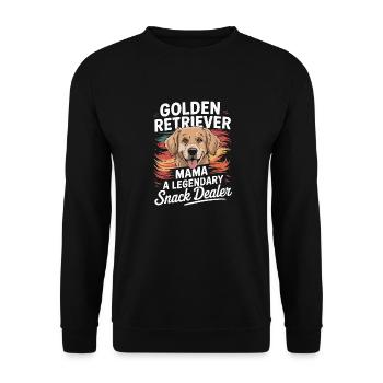 Golden Retriever Maman Mamans, Revendeurs de Snacks - Sweat-shirt Unisexe - noir - Devant - Alina (178cm) & Michal (187cm)