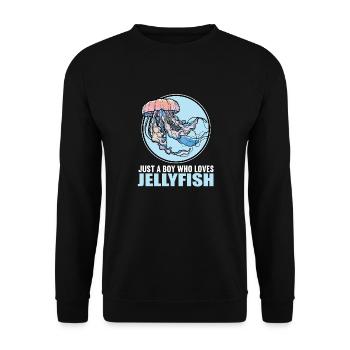 Jellyfish Jellyfish - Unisex Sweatshirt - black - Front - Alina (178cm) & Michal (187cm)