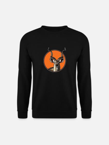 Kudus Kudu - Unisex Pullover - Schwarz