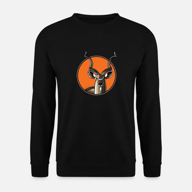 Kudus Kudu - Unisex Pullover - Schwarz