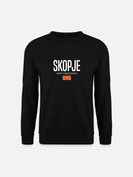 Skopje, North Macedonia - Unisex Sweatshirt - black
