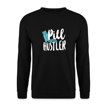 Pharmacy Tech Technician - Unisex Sweatshirt - black - Front - Alina (178cm) & Michal (187cm)