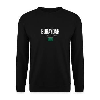 Buraydah Saudi-Arabien - Unisex Pullover - Schwarz - Vorne - Alina (178cm) & Michal (187cm)