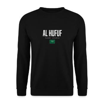 Al Hufuf Saudi Arabia - Unisex Sweatshirt - black - Front - Alina (178cm) & Michal (187cm)