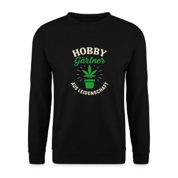 Hobbygärtner Aus Leidenschaft Pflanze - Unisex Pullover - Schwarz - Vorne - Alina (178cm) & Michal (187cm)