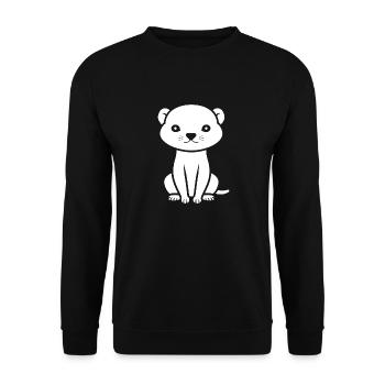 belette - Sweat-shirt Unisexe - noir - Devant - Alina (178cm) & Michal (187cm)