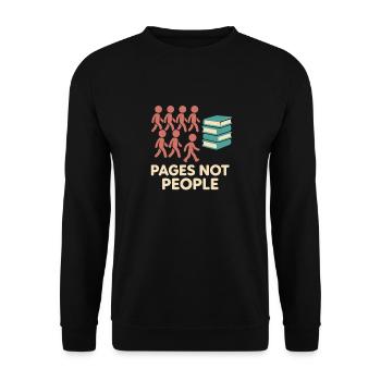 Gratitude Practice Journal Lover Emotional - Unisex Sweatshirt - black - Front - Alina (178cm) & Michal (187cm)