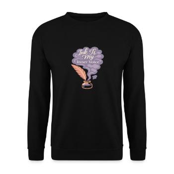 Dankbarkeitspraxis Journalliebhaber Emotional - Unisex Pullover - Schwarz - Vorne - Alina (178cm) & Michal (187cm)