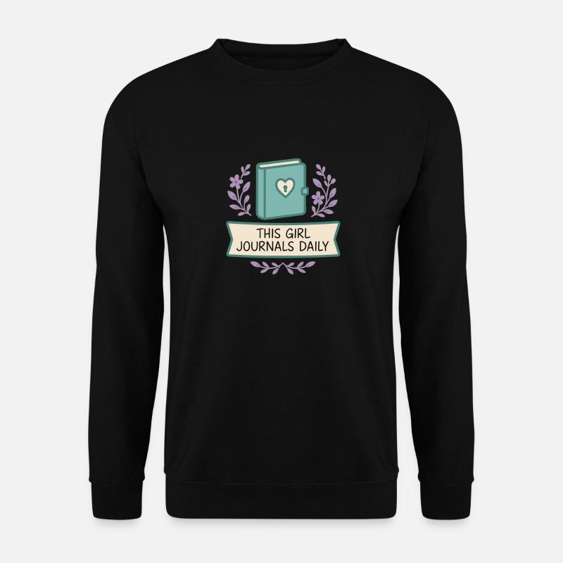 Gratitude Practice Journal Lover Emotional - Unisex Sweatshirt - black