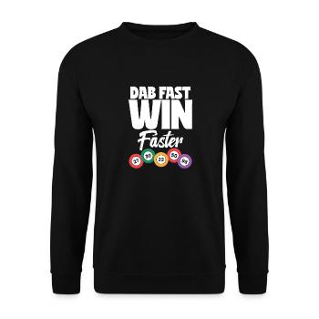 Bingo Event Perfect for Game Night - Unisex Sweatshirt - black - Front - Alina (178cm) & Michal (187cm)