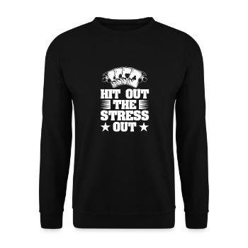 Le joueur de casino a frappé le stress du jeu - Sweat-shirt Unisexe - noir - Devant - Alina (178cm) & Michal (187cm)