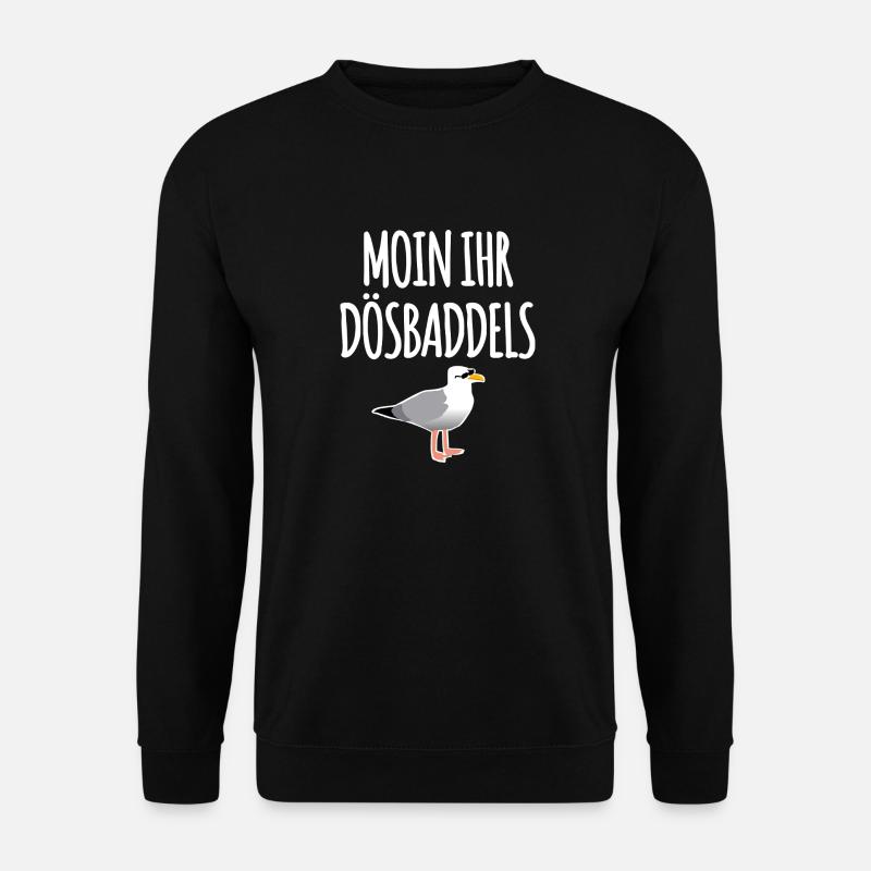 Moin Ihr Dösbaddels - Unisex Pullover - Schwarz