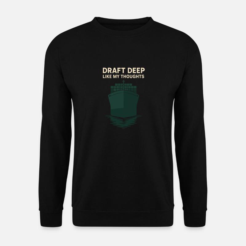 Schiff-sichtgerät Containerschiff Frachtschiff - Unisex Pullover - Schwarz