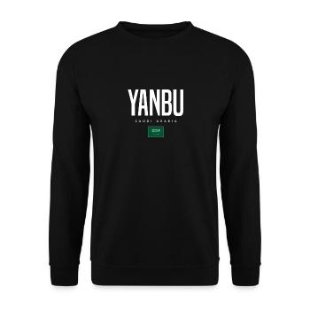 Yanbu Saudi-Arabien - Unisex Pullover - Schwarz - Vorne - Alina (178cm) & Michal (187cm)