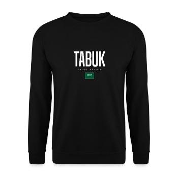 Tabuk Saudi-Arabien - Unisex Pullover - Schwarz - Vorne - Alina (178cm) & Michal (187cm)