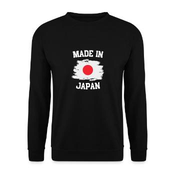 Fabriqué au Japon - Sweat-shirt Unisexe - noir - Devant - Alina (178cm) & Michal (187cm)