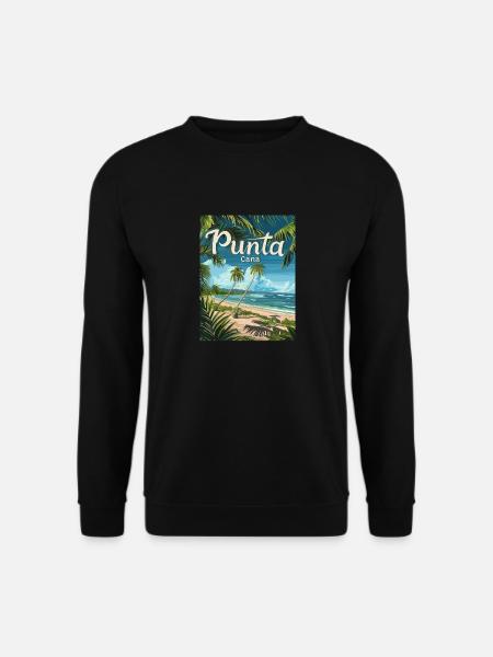 Tropical Punta Cana Beach Palmiers paradisiaques - Sweat-shirt Unisexe - noir