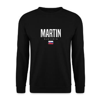 Martin Slovakia - Unisex Sweatshirt - black - Front - Alina (178cm) & Michal (187cm)