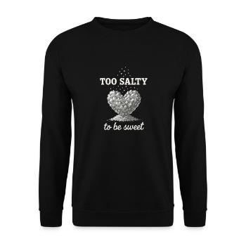 Salzliebhaber Natriumabhängiger Nacl Meme - Unisex Pullover - Schwarz - Vorne - Alina (178cm) & Michal (187cm)