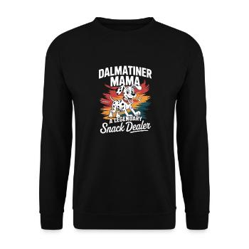 Maman dalmate, marchande de snacks légendaire - Sweat-shirt Unisexe - noir - Devant - Alina (178cm) & Michal (187cm)