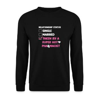Technicien en pharmacie - Sweat-shirt Unisexe - noir - Devant - Alina (178cm) & Michal (187cm)