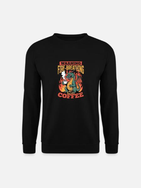 Dragon Coffee Mythical Creatures - Unisex Sweatshirt - black