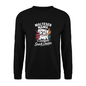 Malteser Mama, marchand de snacks légendaire - Sweat-shirt Unisexe - noir - Devant - Alina (178cm) & Michal (187cm)