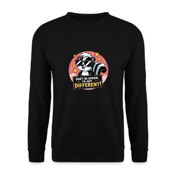 SKUNKS DON T BE AFRAID - Unisex Sweatshirt - black - Front - Alina (178cm) & Michal (187cm)