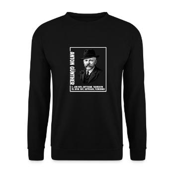 Anton Guenther Erzgebirge Gottesgab - Unisex Pullover - Schwarz - Vorne - Alina (178cm) & Michal (187cm)