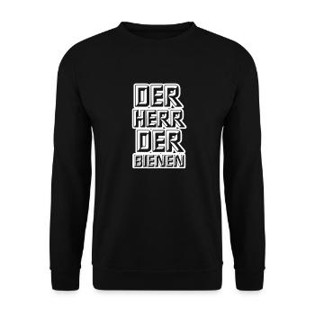 Lustige Imker Geschenke Hobbyimker Imkerei Biene - Unisex Pullover - Schwarz - Vorne - Alina (178cm) & Michal (187cm)
