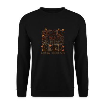 Hobbyimker Imker Bienen Flüsterer Imkern Honig - Unisex Pullover - Schwarz - Vorne - Alina (178cm) & Michal (187cm)