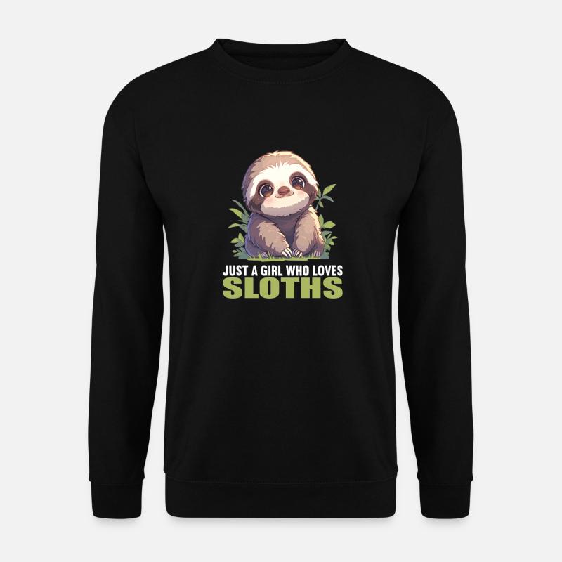 Faultiere Faultier - Unisex Pullover - Schwarz