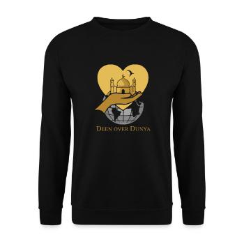 Deen about Dunya 1 - Unisex Sweatshirt - black - Front - Alina (178cm) & Michal (187cm)