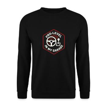 Sim Racing Simulator Cockpit Esports Racer - Unisex Pullover - Schwarz - Vorne - Alina (178cm) & Michal (187cm)