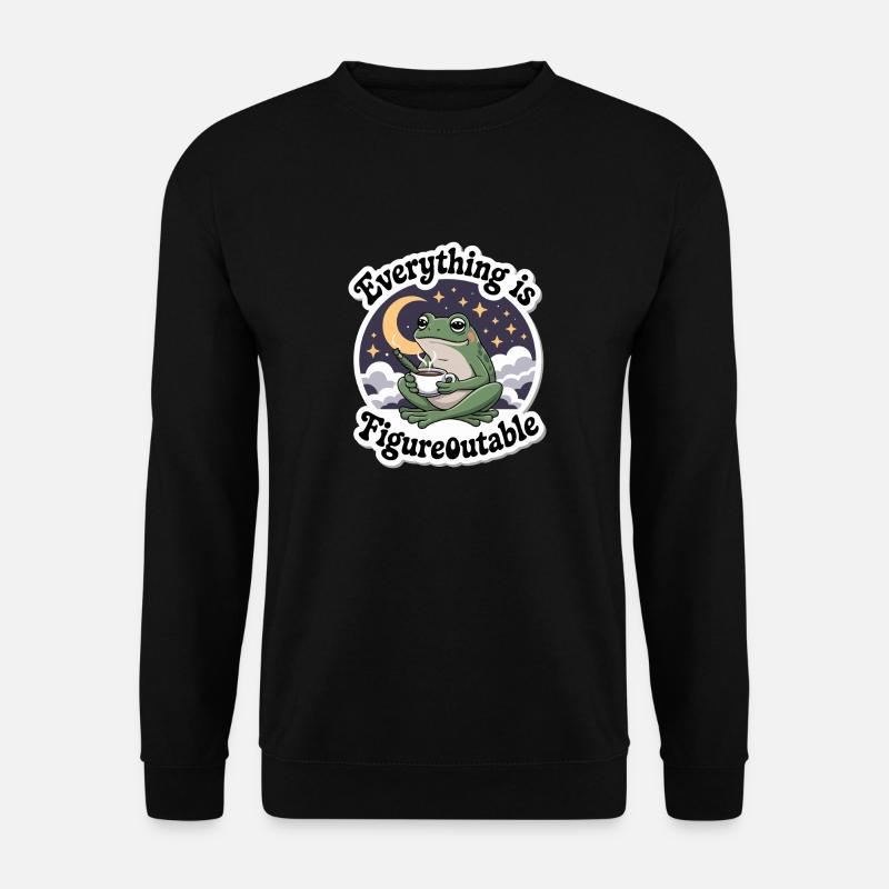 FROG GENTLY - Unisex Sweatshirt - black
