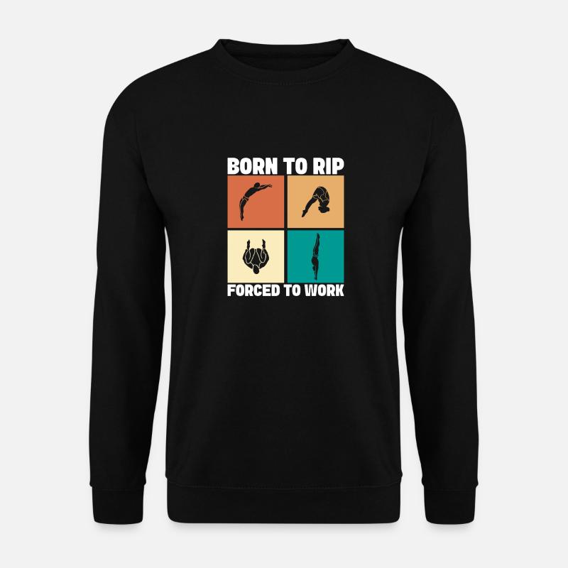 Kunstspringen Turmspringer Sprungbrett - Unisex Pullover - Schwarz