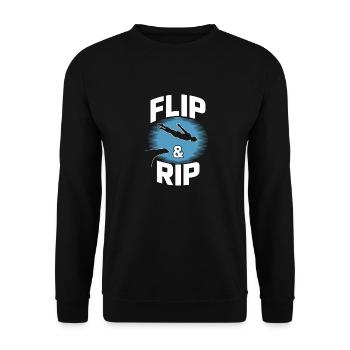 Plongeoir - Sweat-shirt Unisexe - noir - Devant - Alina (178cm) & Michal (187cm)