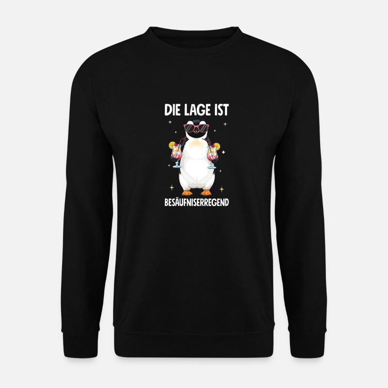Die Lage Ist Besäufniserregend - Unisex Pullover - Schwarz