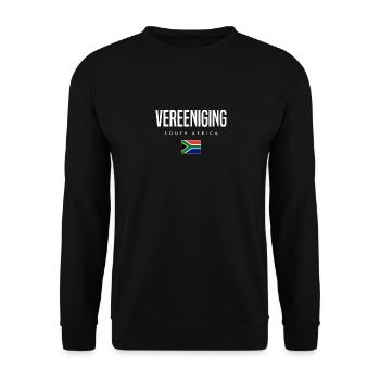Vereeniging Südafrika - Unisex Pullover - Schwarz - Vorne - Alina (178cm) & Michal (187cm)
