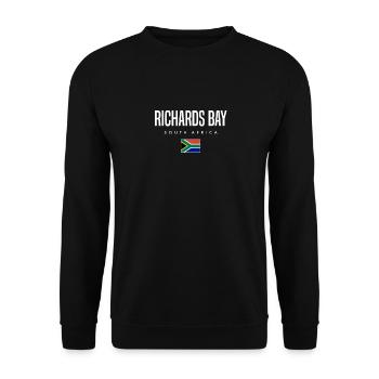 Richards Bay, Afrique du Sud - Sweat-shirt Unisexe - noir - Devant - Alina (178cm) & Michal (187cm)
