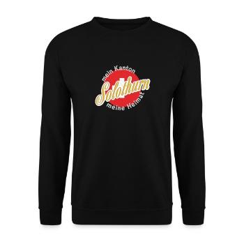 My home Solothurn gift - Unisex Sweatshirt - black - Front - Alina (178cm) & Michal (187cm)