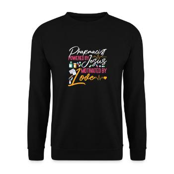 Pharmacy Tech Technician - Unisex Sweatshirt - black - Front - Alina (178cm) & Michal (187cm)
