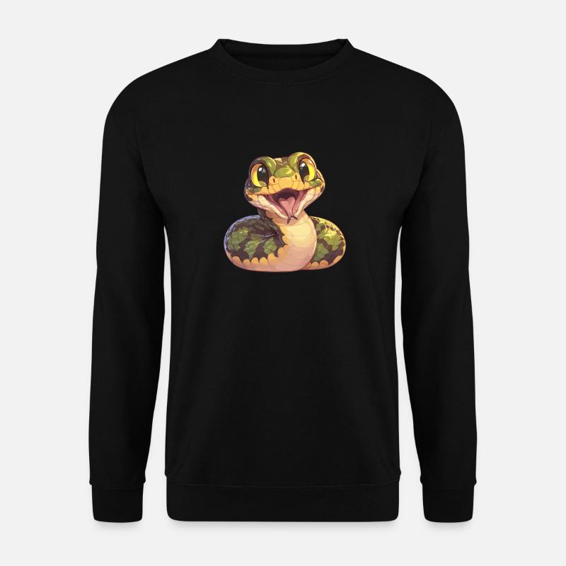 Schlangen Schlange - Unisex Pullover - Schwarz