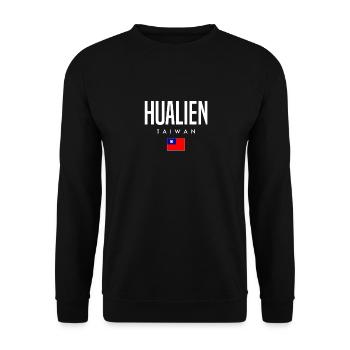 Hualien, Taiwan - Unisex Sweatshirt - black - Front - Alina (178cm) & Michal (187cm)