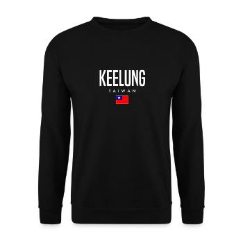 Keelung Taiwan - Unisex Sweatshirt - black - Front - Alina (178cm) & Michal (187cm)