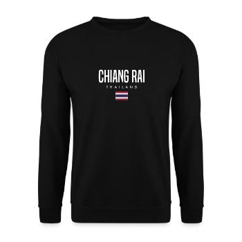Chiang Rai Thailand - Unisex Pullover - Schwarz - Vorne - Alina (178cm) & Michal (187cm)