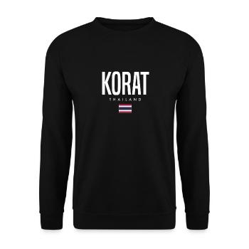 Korat Thaïlande - Sweat-shirt Unisexe - noir - Devant - Alina (178cm) & Michal (187cm)