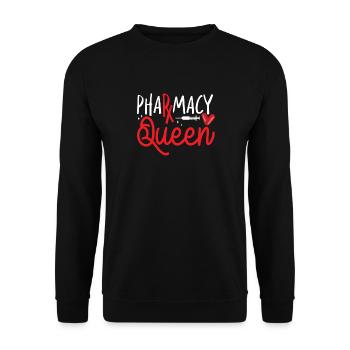 Pharmacy Tech Technician - Unisex Sweatshirt - black - Front - Alina (178cm) & Michal (187cm)